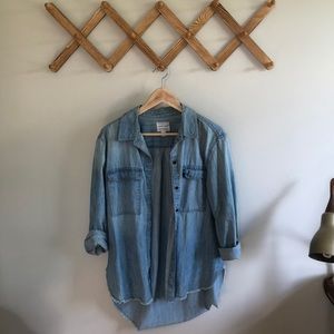 Melrose and Market Lightweight Jean Buttonup Shirt